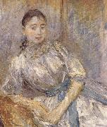 Berthe Morisot The girl on the bench oil painting picture wholesale